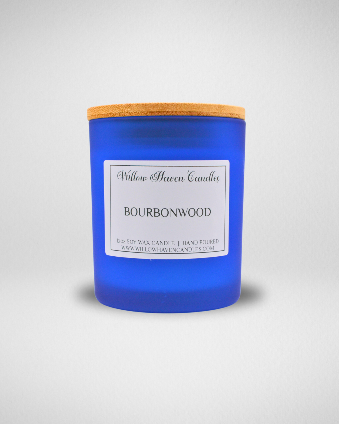 Bourbonwood-12 oz Sapphire Blue - Candles