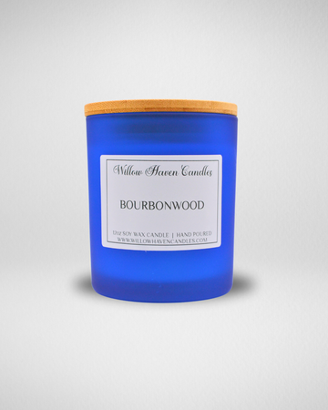 Bourbonwood-12 oz Sapphire Blue - Candles
